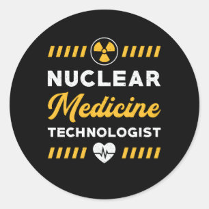 Adesivo Redondo Tecnologia de Medicina Nuclear Radiologia Rad Tech