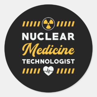 Adesivo Redondo Tecnologia de Medicina Nuclear Radiologia Rad Tech