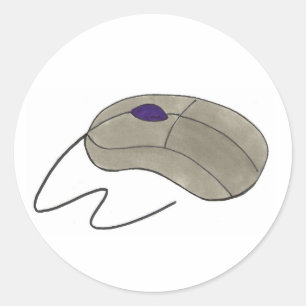 Adesivo Redondo Tecnologia de mouse para computador com tecnologia
