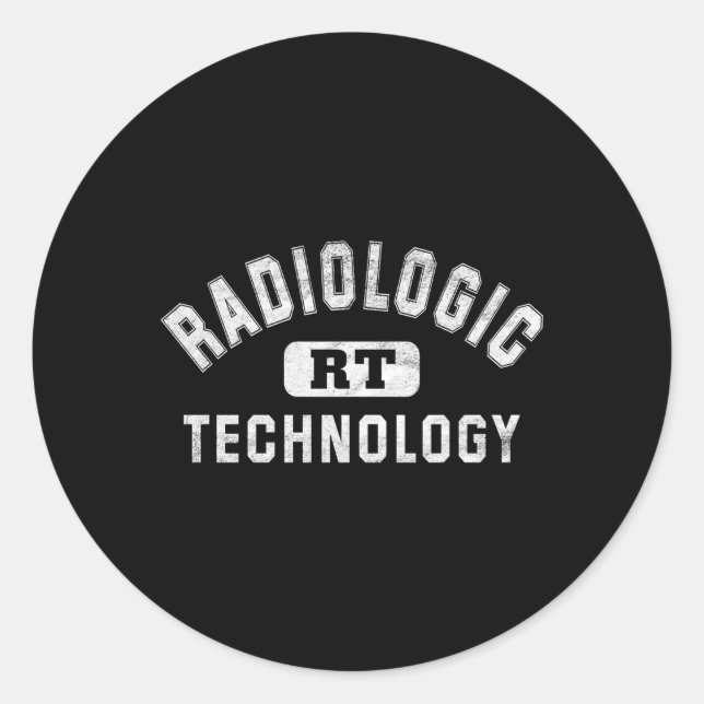 Adesivo Redondo Tecnologia Radiológica Rt Rad Tech (Frente)