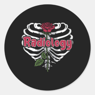 Adesivo Redondo Tecnologia Radiology Tech Rad Enfermeira Xray Flow