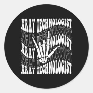 Adesivo Redondo Tecnologia Xray Para Radiografia Ou Radiologia