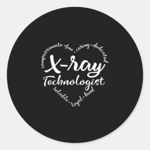 Adesivo Redondo Tecnologia Xray, tecnólogo de raios X