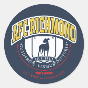 Adesivo Redondo Ted Lasso   AFC Richmond Athletic Circle Badge