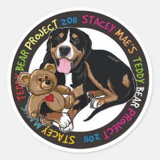 Adesivo Redondo Teddy bear Project Sticker