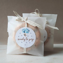 Adesivo Redondo Teddy Bear Pronta para Pop