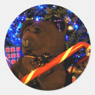 Adesivo Redondo Teddys Christmas I