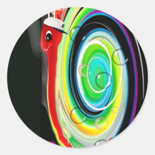 Adesivo Redondo TedTheSnail