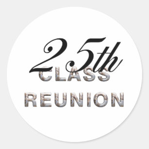Adesivo Redondo TEE a 25a reunião de classe