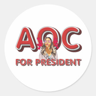 Adesivo Redondo TEE AOC para Presidente
