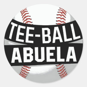 Adesivo Redondo Tee-Ball Abuela Latina Vovó Teeball