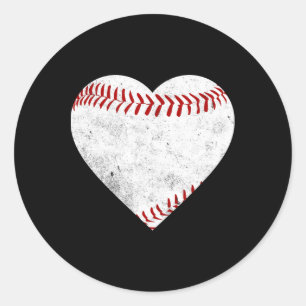 Adesivo Redondo Tee de Presente de Softball