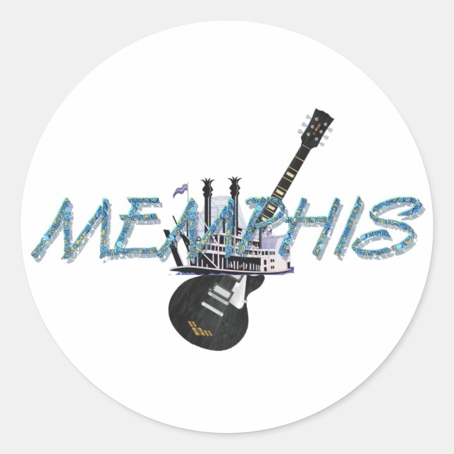 Adesivo Redondo TEE Memphis (Frente)
