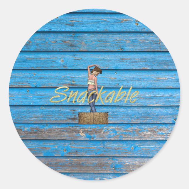 Adesivo Redondo TEE Snackable (Frente)