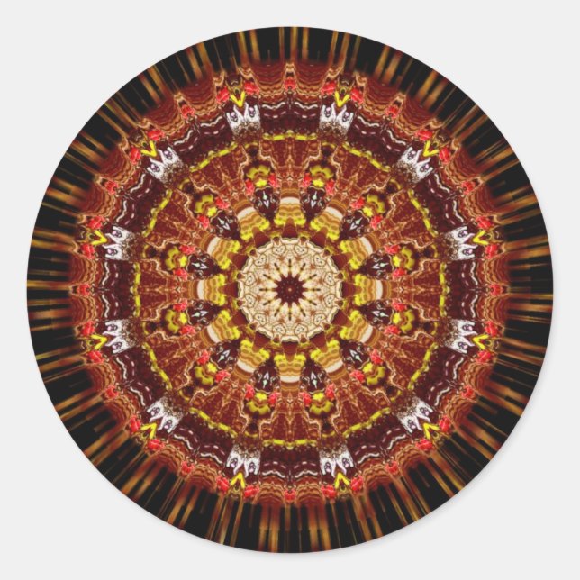 Adesivo Redondo Tela EarthBurst (Frente)