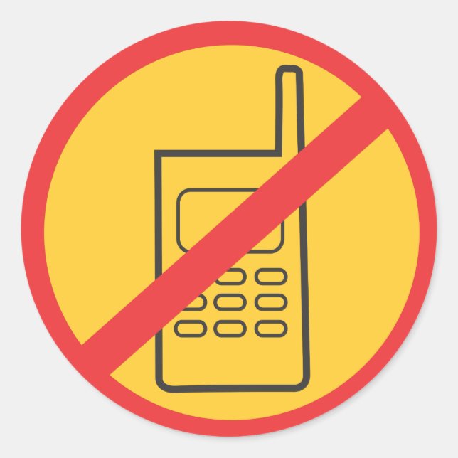 Adesivo Redondo Telefone (Frente)