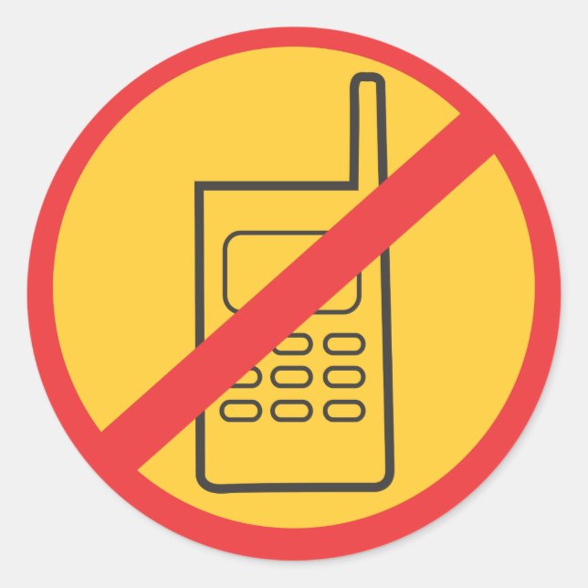 Adesivo Redondo Telefone (Frente)