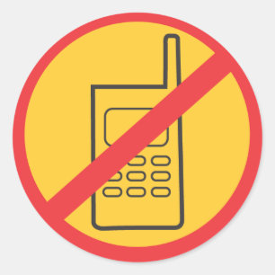 Adesivo Redondo Telefone