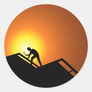 Adesivo Redondo Telhar