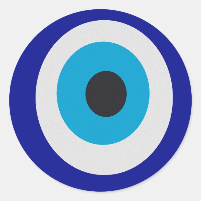 Adesivo Redondo Teller da Fortuna Moderna do mau Eye (Frente)