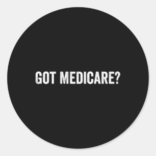 Adesivo Redondo Tem Agente De Seguro Medicare E