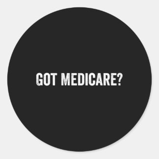 Adesivo Redondo Tem Agente De Seguro Medicare E