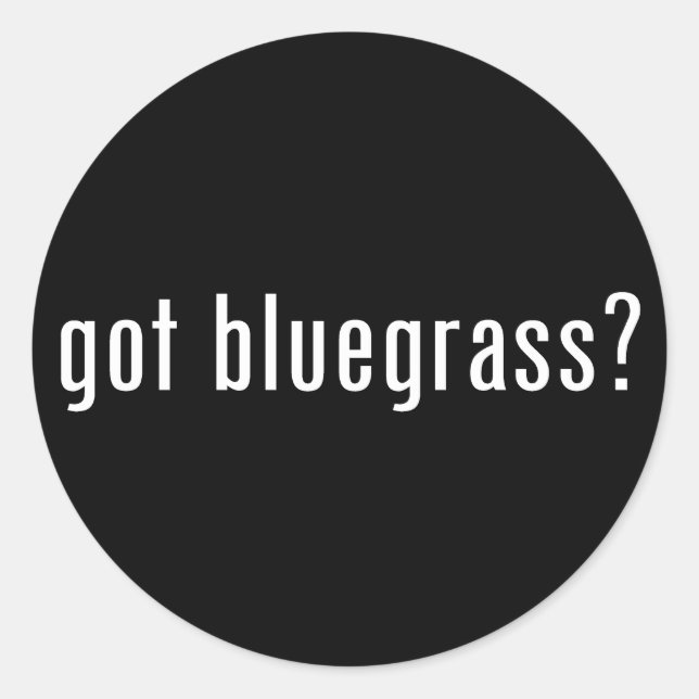 Adesivo Redondo tem bluegrass? (Frente)