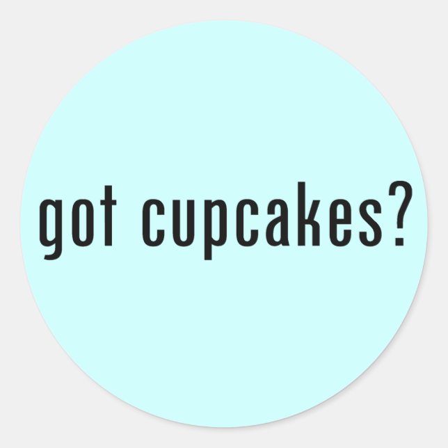 Adesivo Redondo tem cupcakes? (Frente)