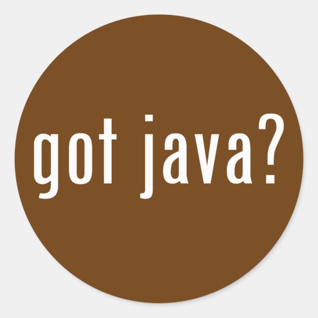 Adesivo Redondo tem java? (Frente)
