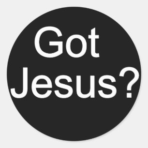 Adesivo Redondo Tem Jesus? Vinheta