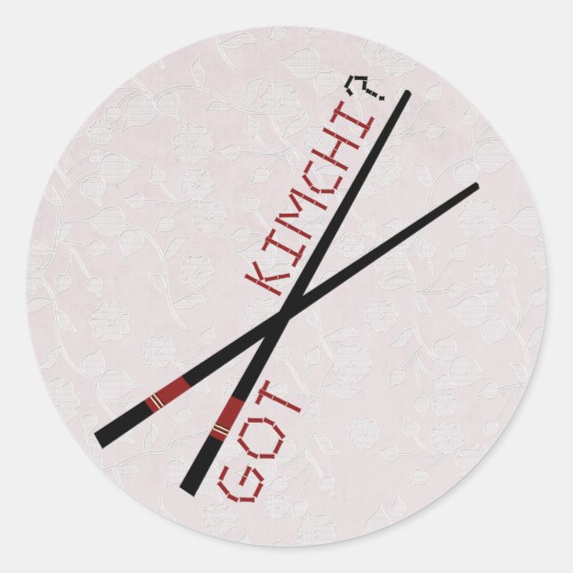 Adesivo Redondo Tem Kimchi? (Frente)