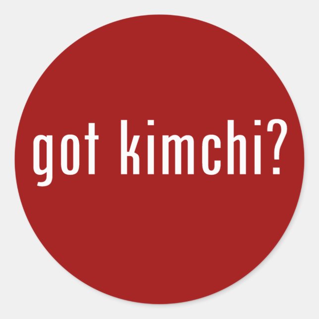 Adesivo Redondo tem kimchi? (Frente)