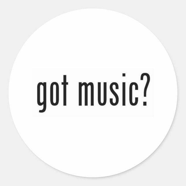 Adesivo Redondo tem música? (Frente)