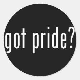Adesivo Redondo tem orgulho?