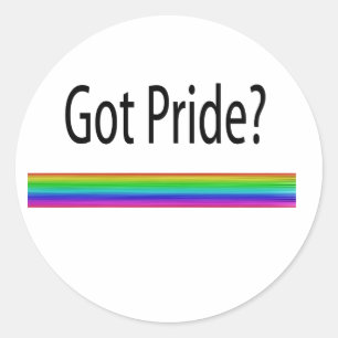 Adesivo Redondo  Tem Pride?