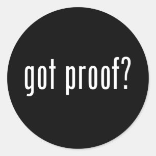 Adesivo Redondo tem provas?