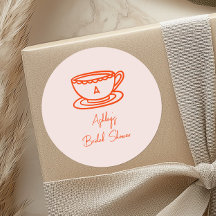 Tema de Chá de Noiva com Desenhos Caprichosos