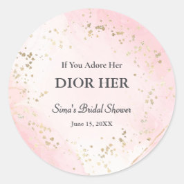 Adesivo Redondo Tema de Perfume de Alta Extremidade do Luxury Favo