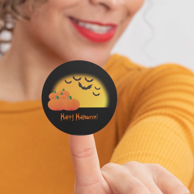 Adesivo Redondo Tema do Halloween - Personalize-O! (Criador carregado)