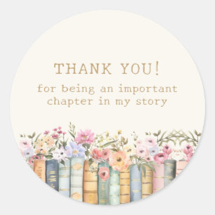 Adesivo Redondo Tema do Livro Agradece-Lhes