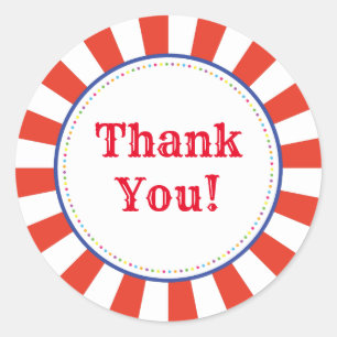 Adesivo Redondo Tema do Partido do primeiro aniversario Colorido C