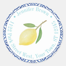 Tema Italiano Verão Casamento Limões Endereço de D