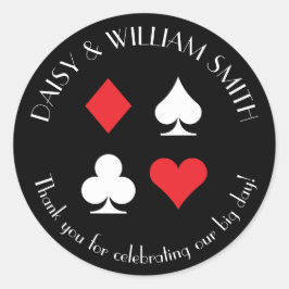 Adesivo Redondo Tema Personalizado do Sticker Preto Vermelho e Bra