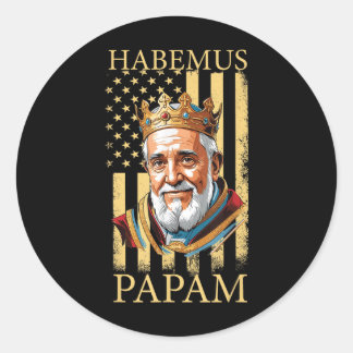 Adesivo Redondo Temos O Vaticano Pope_ Habemus Papam 2025 Leo Xiv