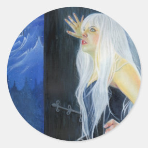 Adesivo Redondo Tempest Of Ice Fantasy Ice Beauty Sticker