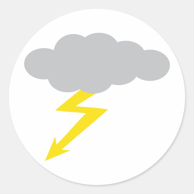 Adesivo Redondo tempestade (Frente)