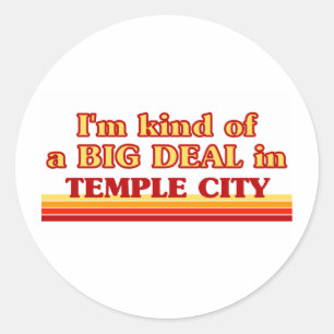 Adesivo Redondo TEMPLE CITYa Eu sou uma espécie de grande acordo