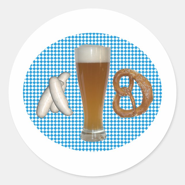 Adesivo Redondo tempo bávaro de pão (Frente)