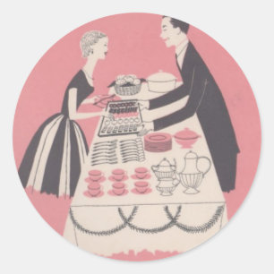 Adesivo Redondo Tempo do cocktail