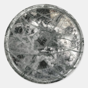 Adesivo Redondo Tempo e espaço surpreendentes